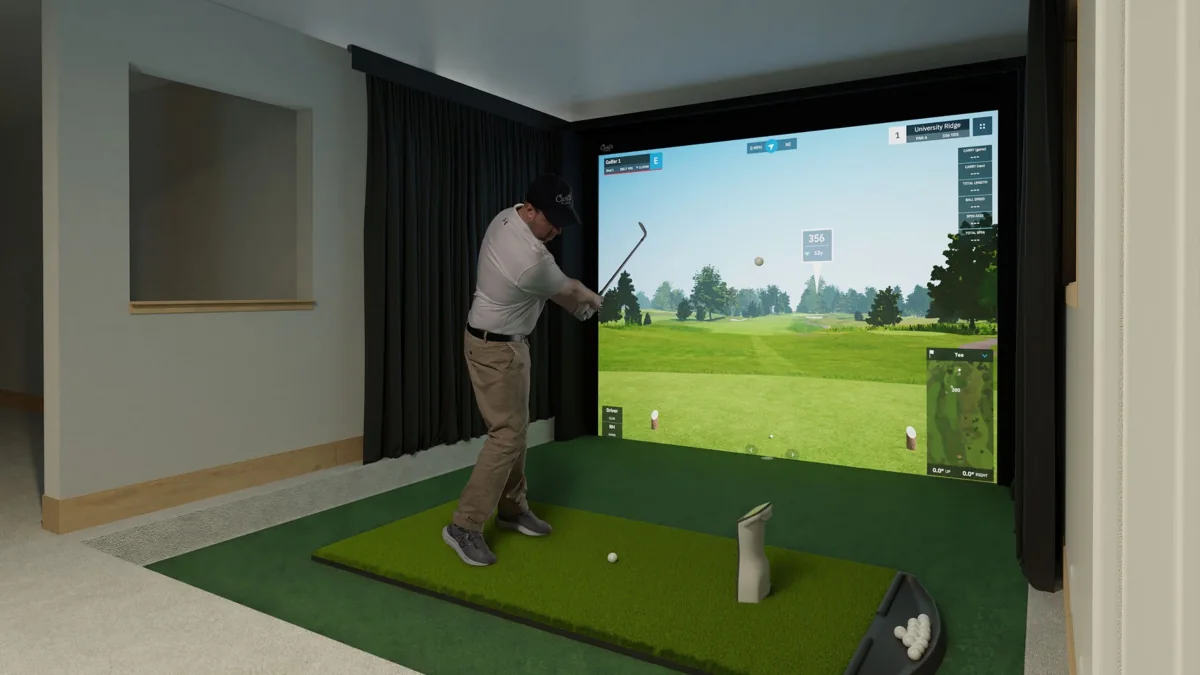 DIY Golf Simulator Enclosure view 2