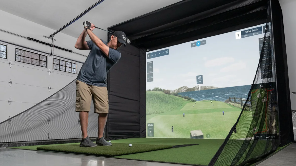 DIY Golf Simulator Enclosure view 3