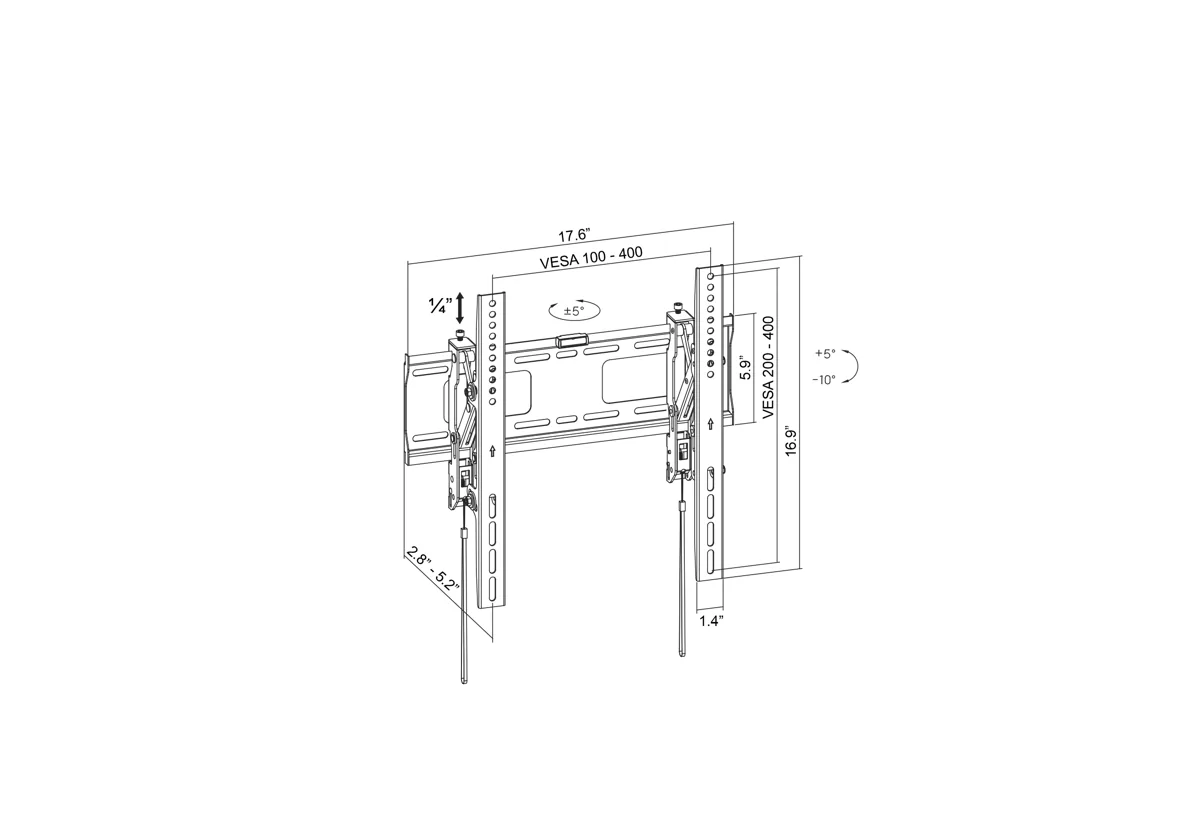 Advanced Tilt TV Mount · 40–65 inch view 4