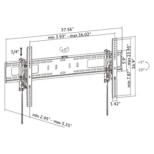 Advanced Tilt TV Mount · 50–98 inch view 5
