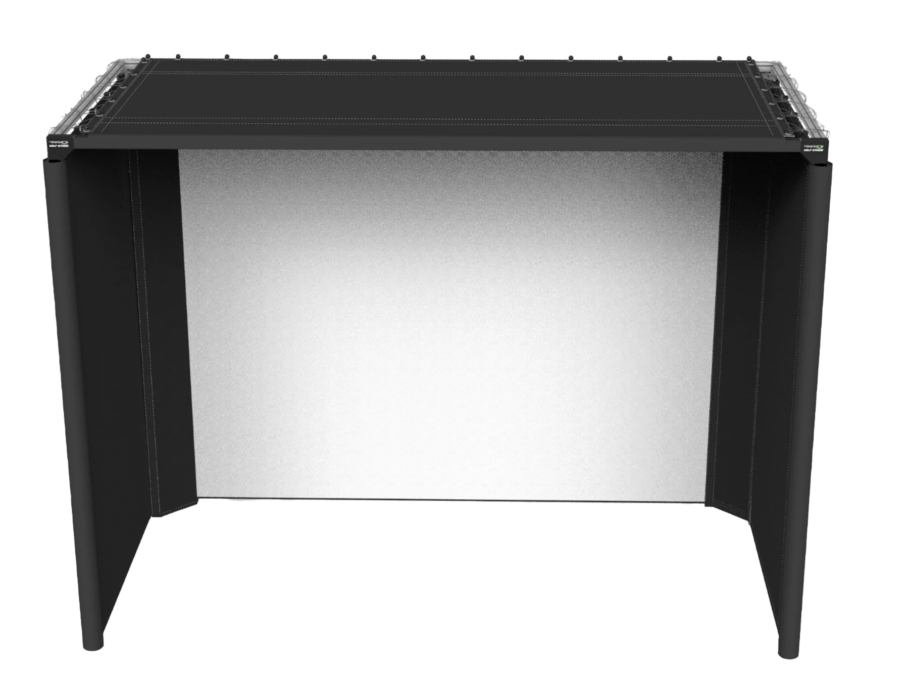 Parlour Series® Freestanding Golf Enclosure · Manufacturer product illustration